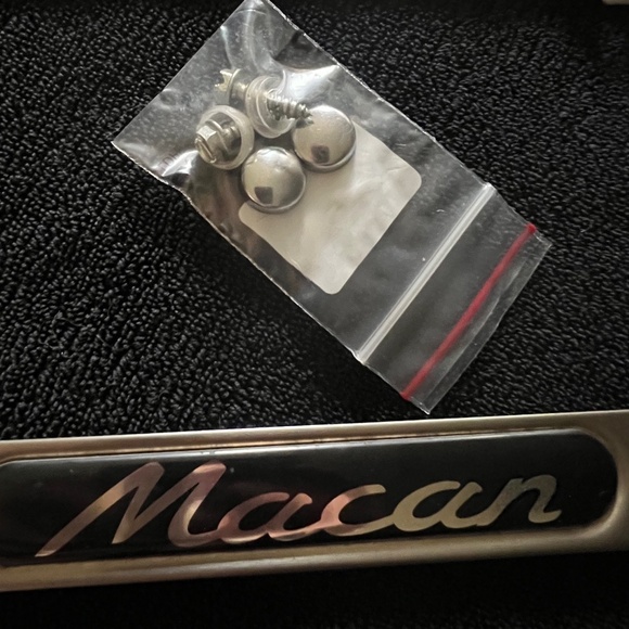 Porsche Macan Chrome License Tag Frame - Picture 2 of 3